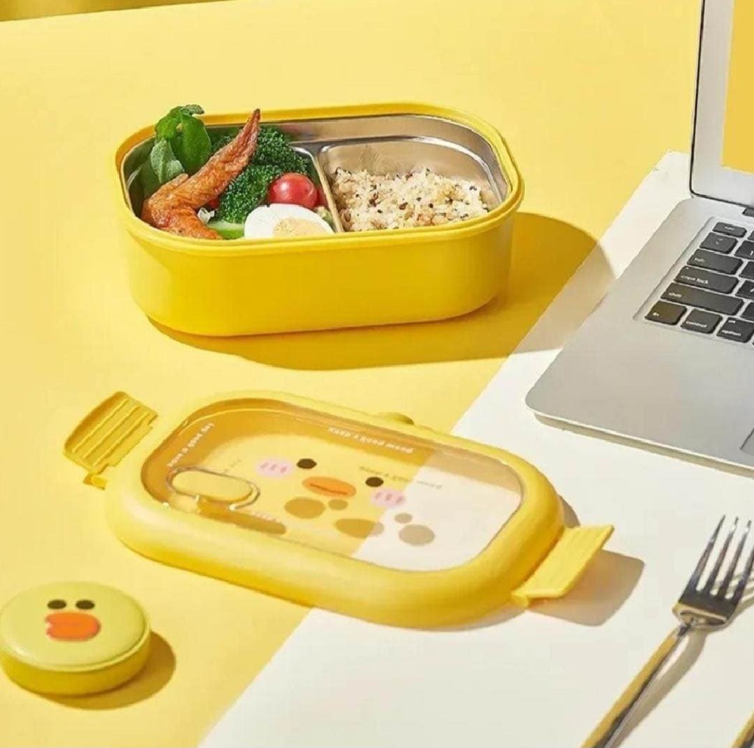 Kawaii Yellow Duckling Lunch Box